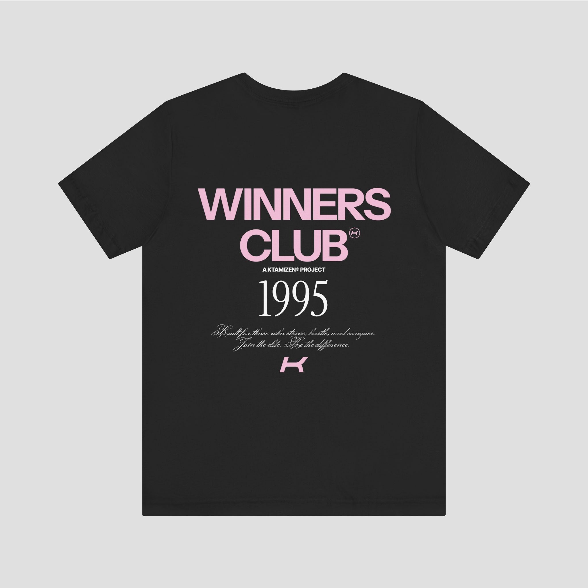 WINNERS CLUB ROSE & BLACK PREMIUM T-SHIRT