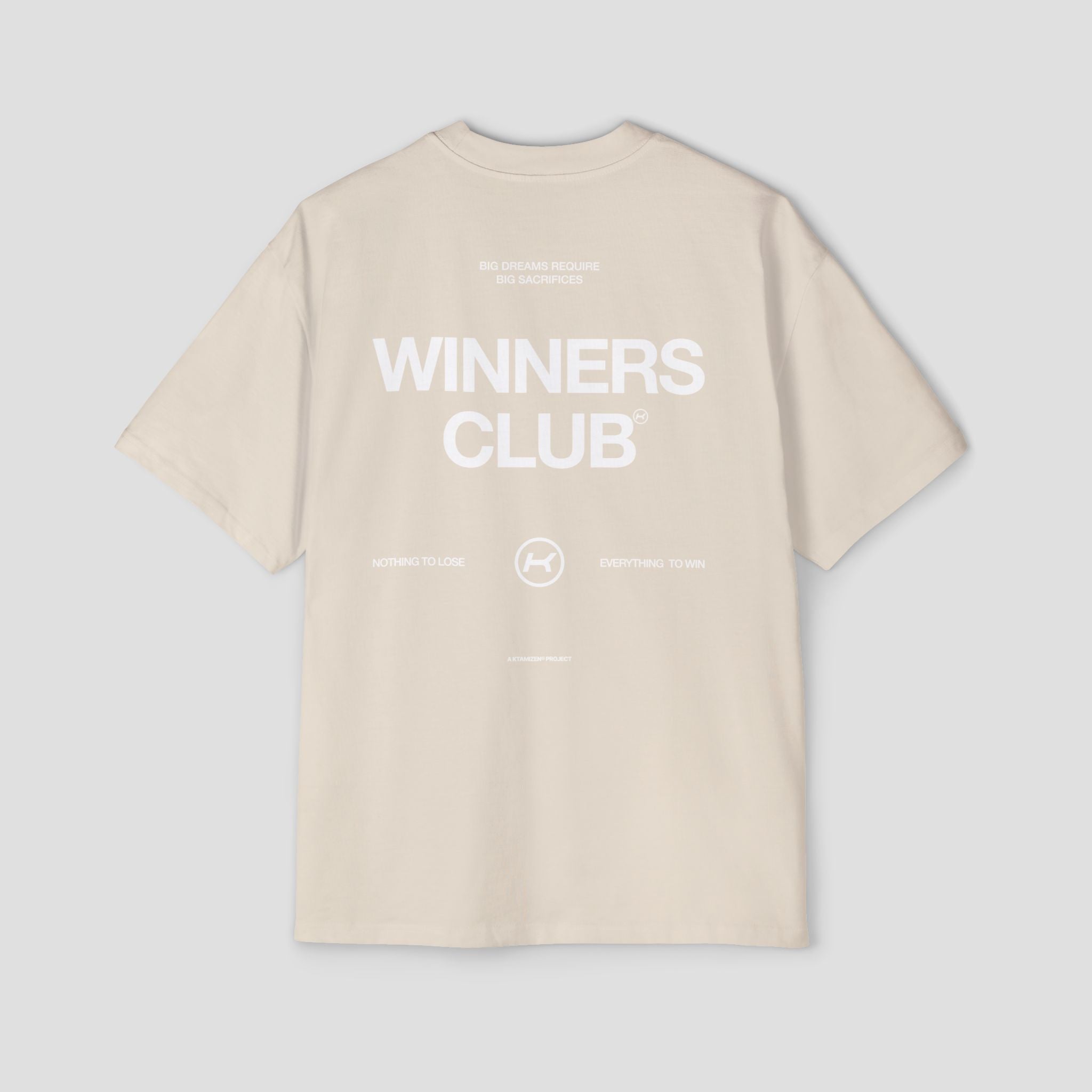 WINNERS CLUB CREAM HEAVY OVERSIZED TEE