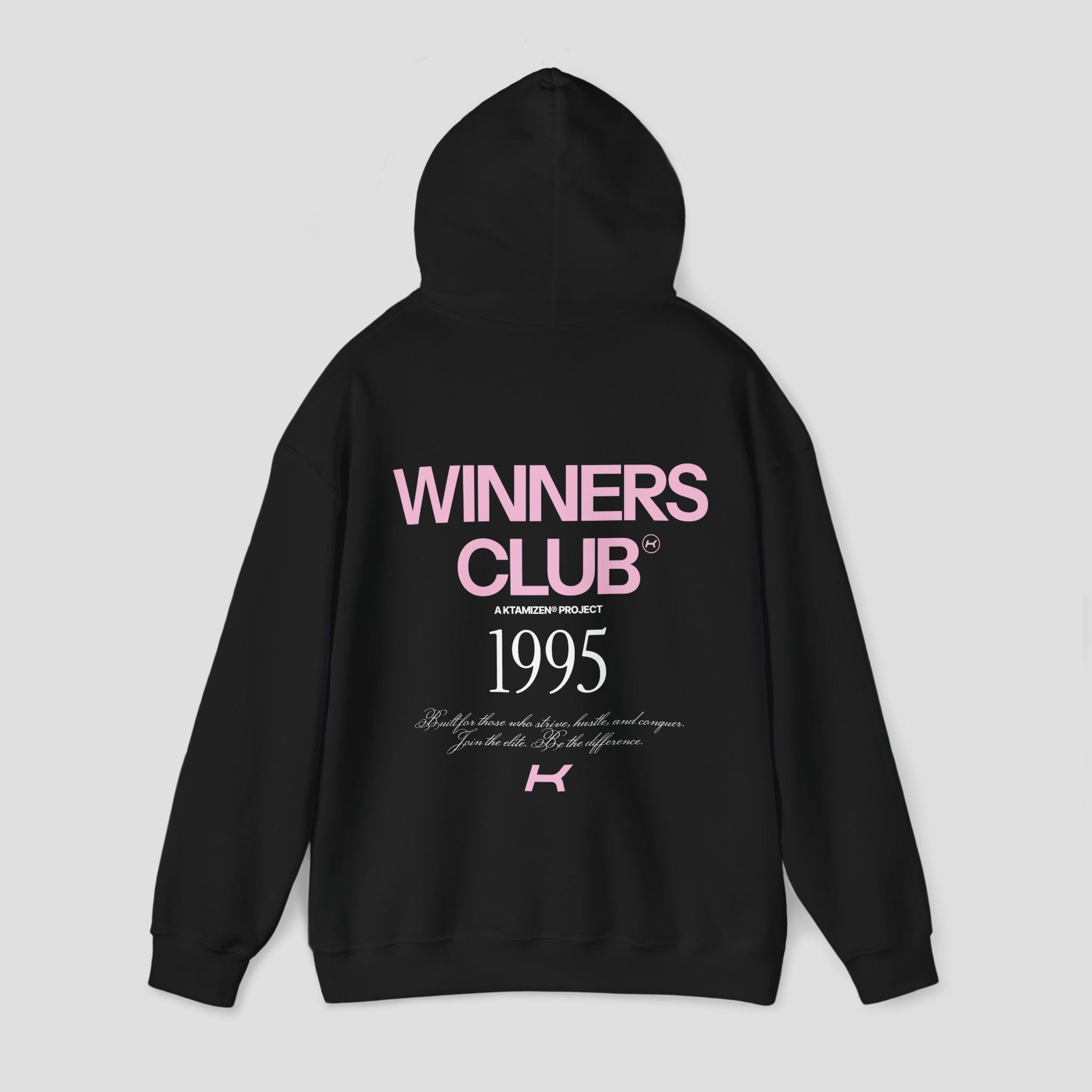 WINNERS CLUB ROSE & BLACK HOODIE