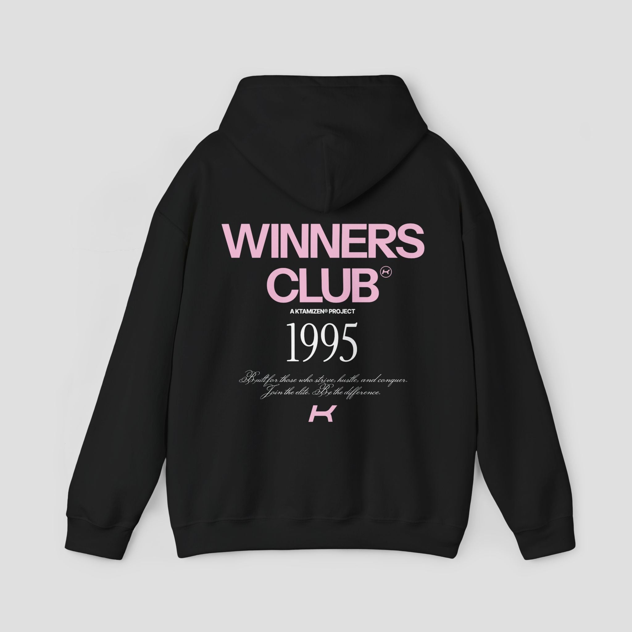 WINNERS CLUB ROSE & BLACK HOODIE